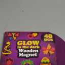 Worgree 48 Pcs DIY Wooden Magnets, Wooden Art Craft Supplies Painting Kit for Kids Ages 4-8 8-12 Glow in The Dark Party Favors Goodie Bag Stuffers Birthday Gifts Toys for Boys Girls