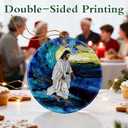 2 x Jesus Christ Ornament | Christmas Ornaments, Christian Christmas Decorations, Hanging Ornaments for Tree | God Jesus Home Decor | Christian Gifts, Religious Gifts, Gift Exchange Ideas