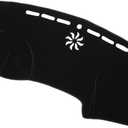 Motoforti Dash Cover, Center Console Non-Slip Dashboard Carpet Mat for Chrysler 300c 2011-2017 Polyester Black,1Pc Long-Lasting