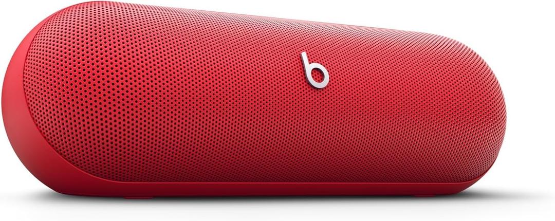Beats Pill - Bluetooth Speaker and Portable Wireless Charger via USB-C - Built-in Microphone Statement Red (Premium)