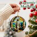 2 x Jesus Ornament | Christian Christmas Ornaments, Religious Christmas Decorations, Hanging Ornaments for Tree | Christian Home Decor | Christian Gift, Religious Gift, Lord Jesus Gifts for Easter