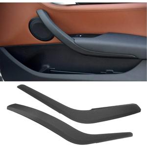 Jaronx for BMW X1 Door Handle Cover Replacements, Left Side +Right Side Inner Door Grab Handle Cover (Fits:BMW X1 E84 2008-2015)(Black)