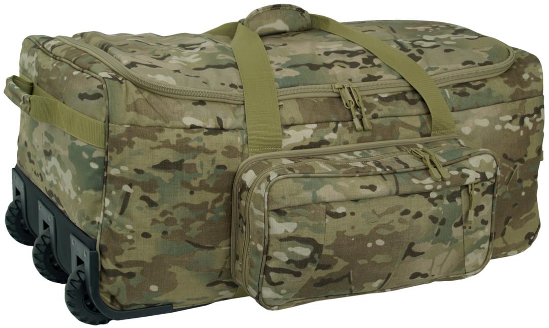 Mini Monster Rolling Duffel Deployment, Wheeled Heavy Duty Travel Duffle Bag for Men & Women, Multi Cam Color, One Size