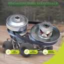 JNDO Go Kart 40 Series Torque Converter Kit with 1" Driver Clutch+3/4" Driven Clutch+203785 Drive Belt for Comet 209133A 209139A 209151A Manco 2432 8hp-16hp engines with 1/4" keyway