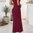 PRETTYGARDEN Skirt Sets Women 2 Piece Outfits Summer Outfits 2026 Going Out Crop Tops Long Maxi Skirts Beach Vacation Clothes (Red, M)