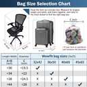 Wowfit 5 CT 45x65 inches Extra Large Clear Plastic Bags Perfect for Car Seat, Luggage, Suitcase, Stroller, Chair, Kids Bike and Attic Storage (3 Mil Flat Bags)