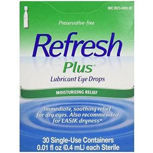 Allergan Refresh Plus Eye Drops for Mild to Moderate Dry Eyes