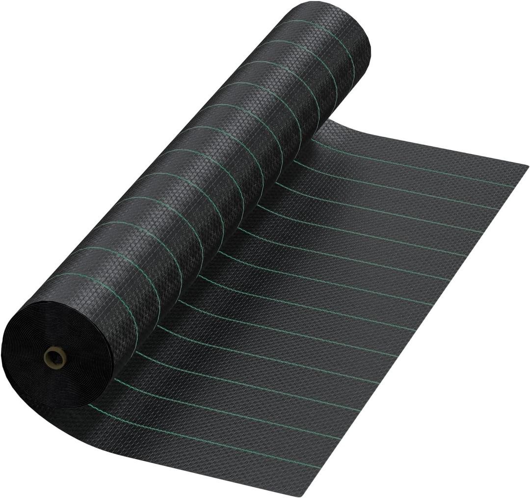 13ft x 60ft Driveway Fabric 5oz Heavy Duty, 800lbs Tensile Strength Woven Geotextile Fabric, Commercial Grade Ground Stabilization Underlayment for Road, Gravel, Erosion Control