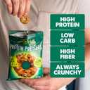 CRISP POWER Protein Pretzels, Variety Pack With Sea Salt, Sesame, & Everything, Up To 28G Protein, High Protein Snack, High Fiber, Low Carb Crunchy Pretzel Snacks, No Added Sugar, 1.75 oz Bags, 6 Pack, Vegan, Keto (EXP 01/21/27)