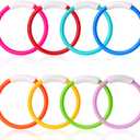 JOYIN Dive Rings Pool Toys, 8 Pcs Colorful Pool Rings for Kids, Underwater Training Swimming Diving Toy for Kids Gifts Summer Swim Water Fun Games