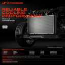 A-Premium Engine Coolant Radiator Assembly Compatible with Subaru Outback 2010-2014 H4 2.5L, Legacy 2010-2014 H4 2.5L, WRX 2015-2021 H4 2.0L