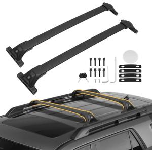 Powerty 300LBS Roof Rack Cross Bars for 2023-2026 Honda Pilot Sport/TrailSport/Touring/Elite with Raised Side Rails, Heavy Duty Aluminum Roof Rails Crossbars Luggage Racks (Not for LX & EX-L)