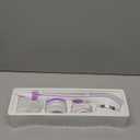 VOYOR Electric Body Brush Back Scrubber for Shower Rechargeable Exfoliating Bath Brush Powered Shower Brush with Non-Slip Long Handle Deep Cleansing, Exfoliation, Massaging Spin Brush BC100 (Purple)