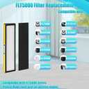 Flt5000 Filter C Compatible with Flt5000 AC5000, AC5000E Series AirPurifier
7+14 Flt5000 Filter is Combined by HEPA Activated Carbon Wool,Part#AC5000, AC5000E, AC5250PT, AC5350B, AC5350BCA, AirPurifier
