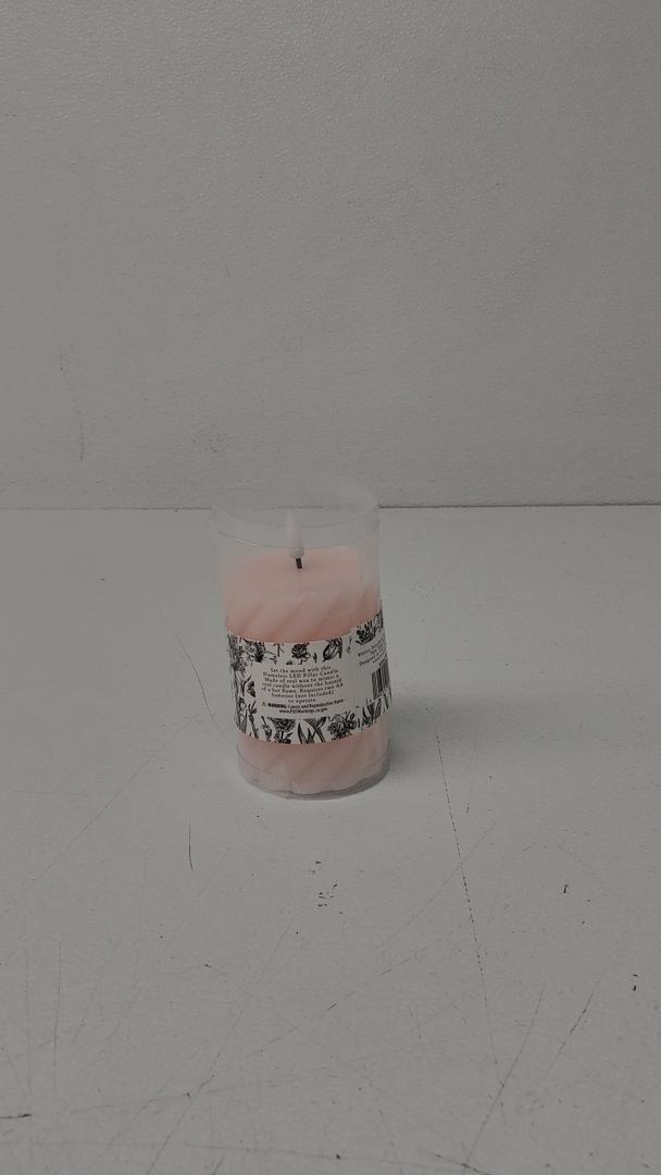 GORE 10 CM LED SWIRLSM PILLAR CNDL PNK