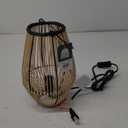 Luminous Concepts 7x10.5 Rattan and Metal Accent lamp