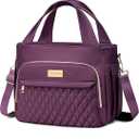 Yunkevivo Lunch Bag Lunch Box Women - Insulated Lunch Tote Bag for Women Men, Leakproof Large Womens Lunch Bags for Work, Lunch Cooler Bag for Adult with Side Pocket for Picnic, Hiking, Beach (Purple)