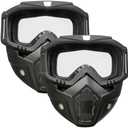 Airsoft Mask Full Face, Paintball Mask, Tactical Mask, Motorcycle Helmet Goggles with Removable Face Mask for Men Women