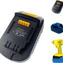 for Makita 18V Battery Adapter, Adaptor Convert for Makita 18V LXT Battery to for Dewalt 20V Power Tools (Bare Converter)