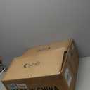 Caged Ceiling Fan with Lights, Flush Mount 20" Boho Ceiling Fans with Lights Remote Control, Low Profile Fabric Bladeless with 6 Speeds for Bedroom, Nursery, Kitchen (White)