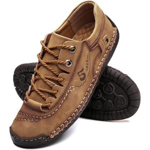 alcubieree Mens Leather Casual Shoes Comfortable Fashion Sneakers Loafers Lightweight Dress Walking Driving Shoes for Men（Size 13）