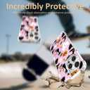 2 x Halloween Phone Case for iPhone 16 Pro Max,Pink Cartoon Ghost Pattern Cover Soft Bumper Protective Cute Boys Girls Phone Case for iPhone 16 Pro Max