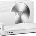 Foldable Meat Slicer, Electric Food Slicer with RSG 6.7" Stainless Steel Blade, Child Lock Protection, 0-20mm Adjustable Thickness, Food Slicer Machine for Meat Bread Cheese Fruits and Vegetables