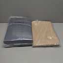 FUNHOME Outdoor Bench Cushion Cover 48 x18 x 3 inch,Water Resistant Cover with Zipper&Ties,Fade-Resistant Slipcover,Patio Porch Swing Cushion Cover (Antique Beige)