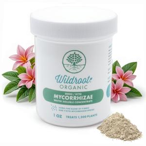 Mycorrhizae 16 Species Inoculant (1 oz) Improves Drought Tolerance + Saves Precious Water + Fertilizer, Root Stimulator  Explodes Root Growth [1 oz Treats 1,200 (4 inch) Plants]