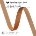 2 x Brown Velvet Ribbon 3/8 Inch X 12 Yards Christmas Ribbon for Gift Wrapping Christmas Ornaments Crafts Home Dcor