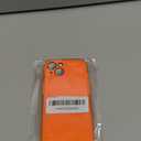 FABSPARK Case for iPhone 15,Super Cute Vibrant Neon Glitter Shiny Bling Sparkly Glossy Girly Case,Shockproof Slim Camera Protection for iPhone 15 6.1 Inch,Orange