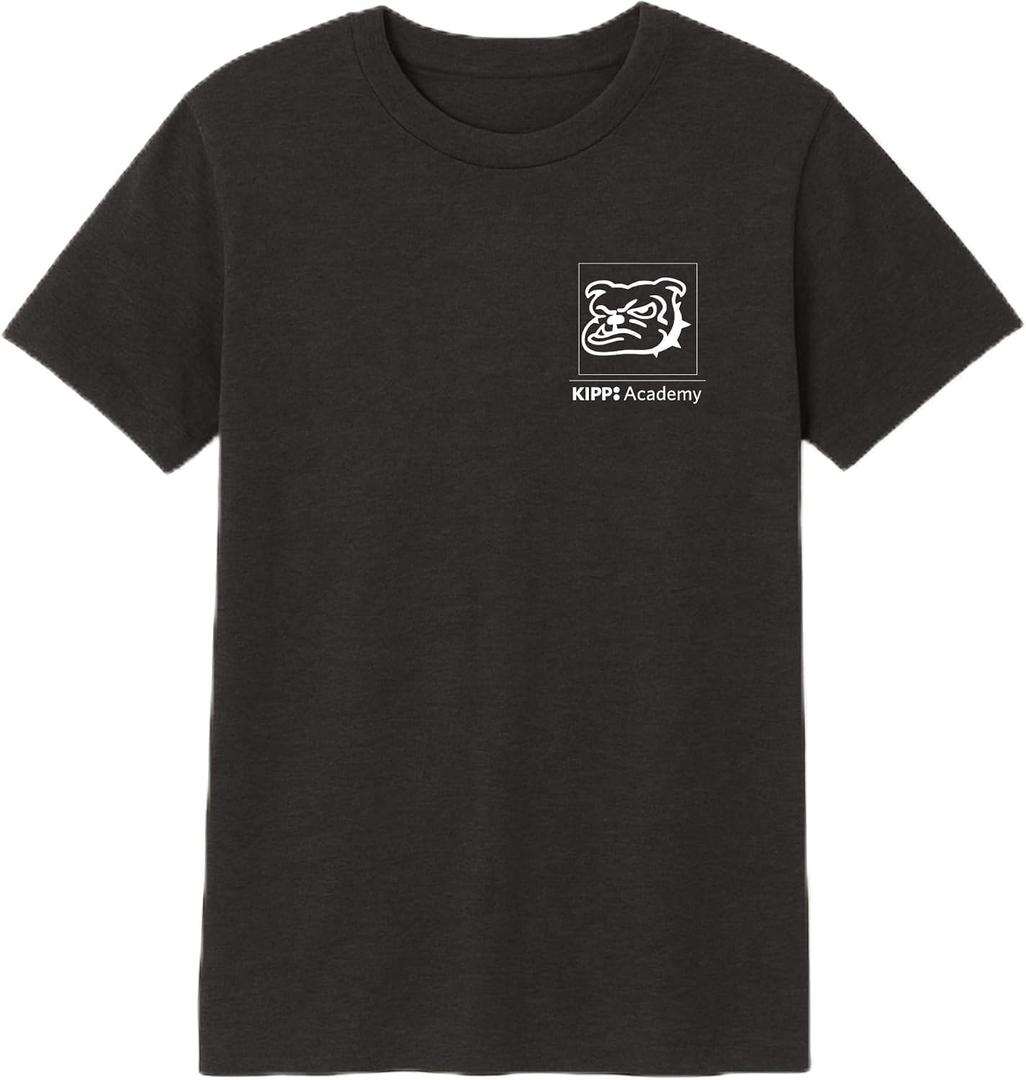 Unisex Adult Kipp Adult Academy Middle Short Sleeve Spirit Tee (Gray, XL)