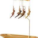 Beaupretty Rotary Candle Holder Fairy Rotating Candle Holder Flying Angels Tea Lights with Tray Candlestick Ornament for Wedding Party Christmas Festival Home Decor