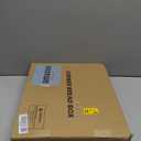 Corner Bread Box for Kitchen Counter, Bamboo Wood Large Capacity Bread Storage Bin with Acrylic Wavy Door Panel (White, Extra Large)