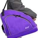 WOLT Ice Skate Bag - Roller Skate Bag, Inline Skate Bag with Adjustable Shoulder Strap for Both Youth and Adults, Purple