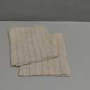 100% Linen Striped Hand Towels, 2-Pack 13x29 Inches - Thin Kitchen Tea Towel & Lightweight Reusable Dish Cloths with Hanging Loop, Soft Bathroom Cloth for Drying Dishes, Baking, Natural Gift