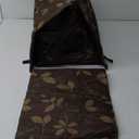 Fhiny Stray Cats Shelter, Waterproof Outdoor Cat House Foldable Warm Pet Cave for Winter Wild Animal Tent Bed Anti-Slip Kitten Cave for Feral Cat Dog Puppy Weatherproof (M, Brown)