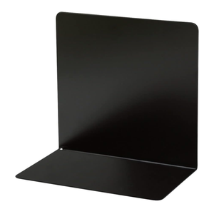 Sonic DA-7164-D Bookend with Magnet, L-Shaped, Wide, 1 Piece, Black