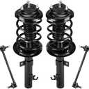 Front Struts Assembly & Sway Bar Links for 2006-2011 Ford Focus 2L, Shock Absorber w/Coil Spring Replace 172257 172258 4PCS