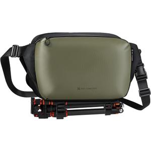 K&F Concept 2 in 1 Sling Bag Everyday Shoulder Bag & Multifunction Photography Crossbody Camera DSLR Backpack Portable Bag (12 Green Large)