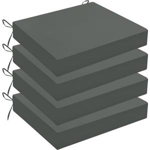 Outdoor Chair Cushions for Patio Furniture - Outdoor Cushions for Chairs - Water Resistant Patio Chair Cushions Set of 4, 18.5"X16"X3", Charcoal Grey