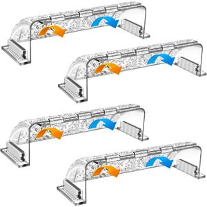 9-15.5 Adjustable Magnetic Air Deflector with Unique Surface for Sidewall, Ceiling Registers and Vents (4 Pack)