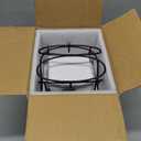 LYEOBOH 3oz Coffee Espresso Cups with Saucers Set of 6, Ceramic Small Coffee Cups with Holder and Spoons, Cute Demitasse Cups for Espresso, Latte, Mocha, Housewarming Gift - Farmhouse, Brown