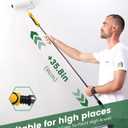 VOOMEY Paint Roller Kit with Extension Pole - 9 Inch Paint Roller with Tray, Mini Paint Roller 4 inch, Small Paint Brush, 16 Piece Complete Painting Tool Set Suitable for House & Wall Painting