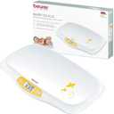 Beurer BY80 Digital Baby Scale, Infant Scale for Weighing in Pounds, Ounces, or Kilograms up to 44 lbs, Newborn Baby Scale with Hold Function, Pet Scale for Cats and Dogs