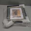 Beyond Your Thoughts 5x7 Picture Photo Frame 1 Pack Antique with Matted for 4X6 Peacock Blue Color Plastic, Vertical or Horizontal, Table Top and Wall Mounting Display