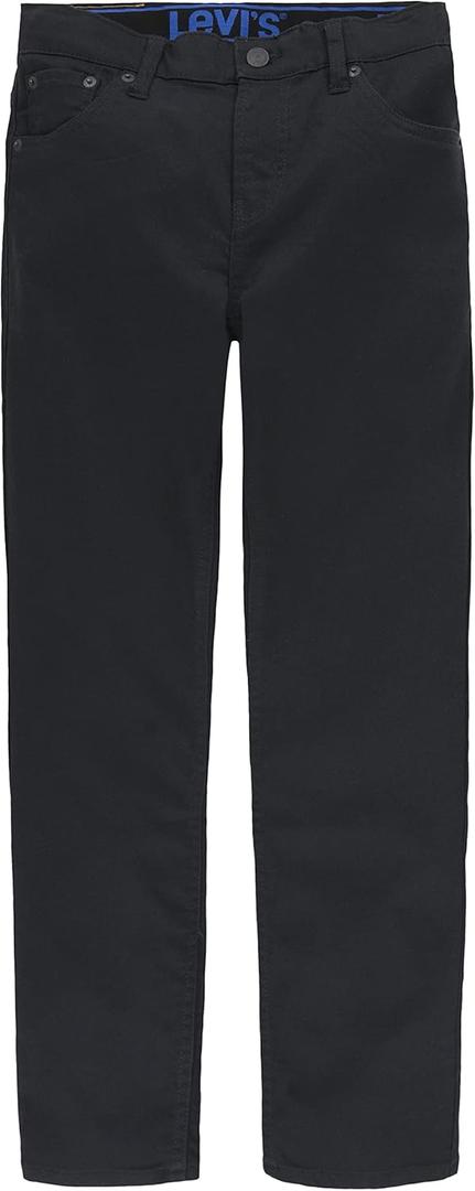 Levi's Boys 502 Regular Taper Fit Performance Jeans (10, Black)