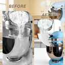 2 x 2PCS Flour Funnel for Kitchen Aid Mixer, 2026 New Plastic Funnel with Easy-Pour Attachment Fits Tilt-Head 4.55 Qt (KSM150), No Mess Baking Tool for Flour, Sugar, and Egg Liquid