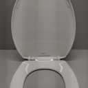Mayfair Caswell Modern Slow Close Toilet Seat, Durable Plastic, Elongated, White
