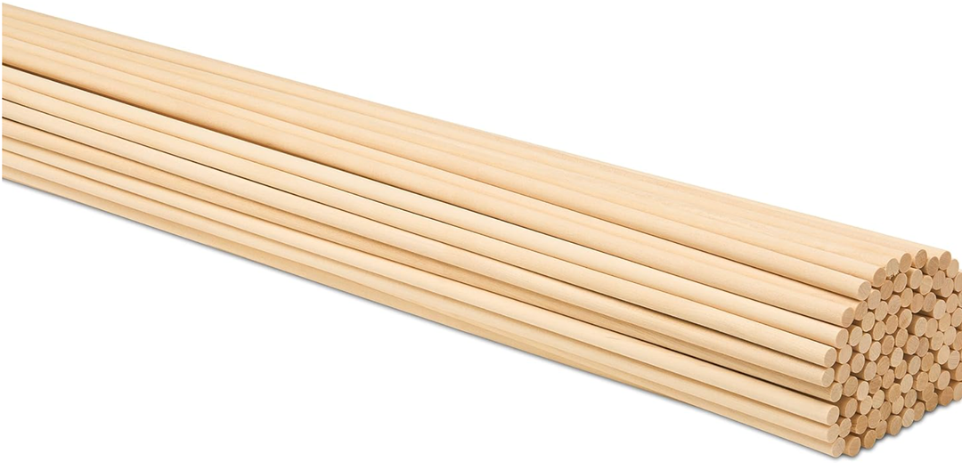 Dowel Rods Wood Sticks Wooden Dowel Rods - 5/16 x 18 Inch Unfinished Hardwood Sticks - for Crafts and DIYers - 25 Pieces by Woodpeckers